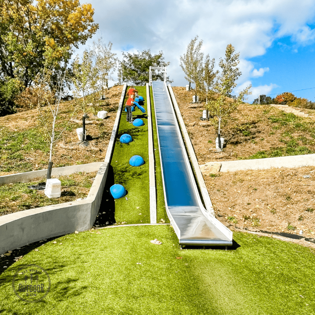 Fairmont Park, Des Moines, Iowa, Des Moines parks, large slide, sprayground