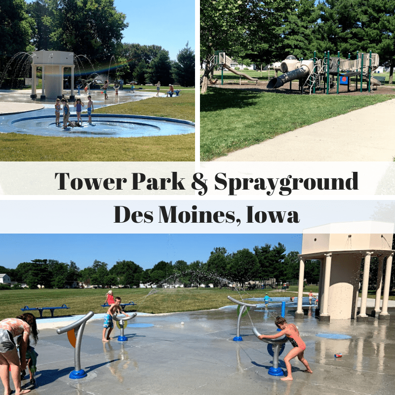 Tower Park, Sprayground, Des Moines, Iowa, Des Moines Parks