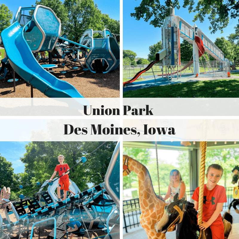 Union Park, Des Moines, Iowa, Heritage Carousel, splash pad, Des Moines parks, parks, Des Moines outdoors