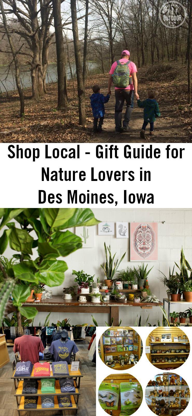 A local gift guide in Des Moines, Iowa for nature lovers!