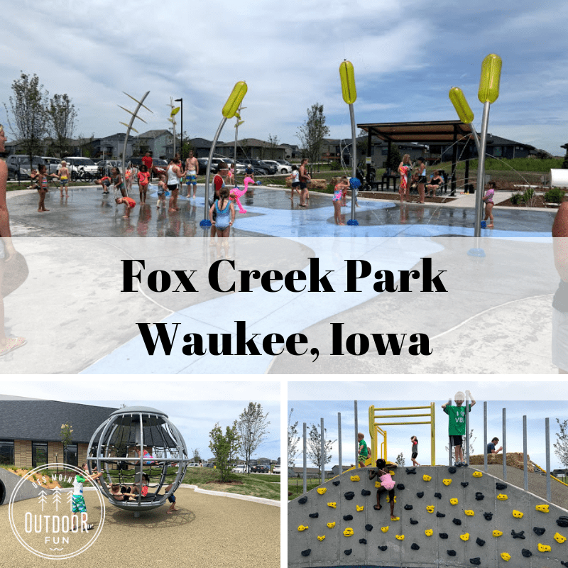 Fox Creek Park, Fox Creek Splash Pad, Waukee, Iowa, Des Moines, Park