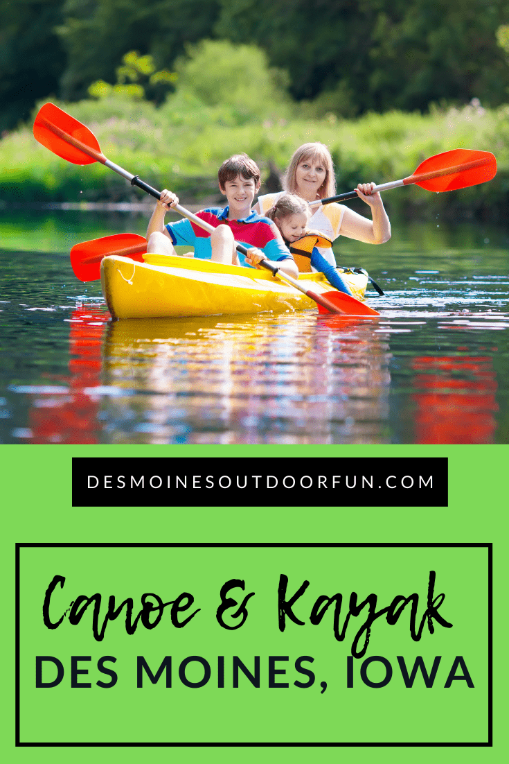 Kayak in Des Moines, Canoe in Des Moines, Iowa
