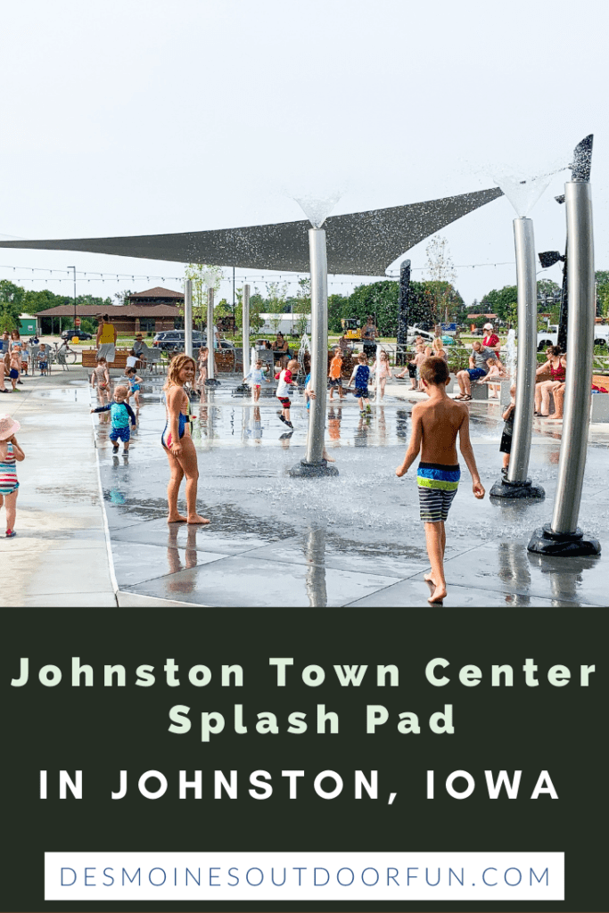 Johnston, Iowa, Des Moines, Johnston Town Center, splash pad, ice skating rink, parks