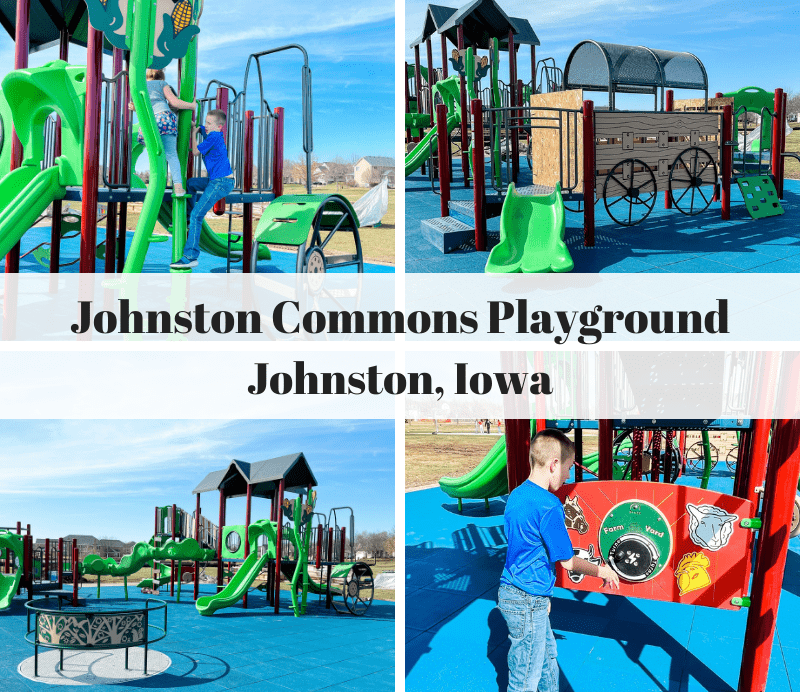 Johnston, Iowa, Johnston Commons Playground, Johnston Commons, Johnston Public Library, des Moines parks, parks in Des Moines