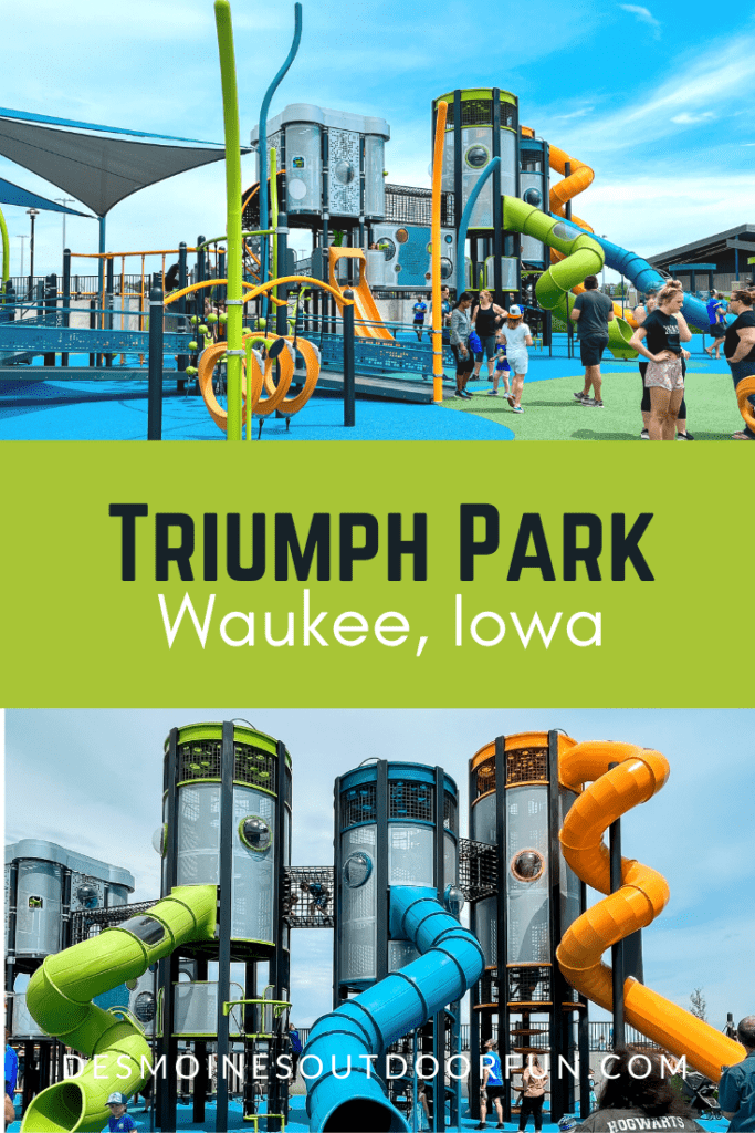 Triumph Park, Waukee, Iowa, Waukee parks, Inclusive playground, Des Moines parks, Des Moines Inclusive Playground, baseball fields, Waukee fishing